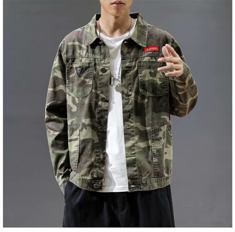 Discover the Ultimate Men's Camouflage Polo Collar Jacket