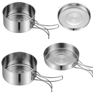 Elevate Your Outdoor Cooking with Our Stainless Steel Cookware Pot Set!