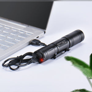 Illuminate Your Adventures with the Outdoor Camping USB Rechargeable Glare Flashlight
