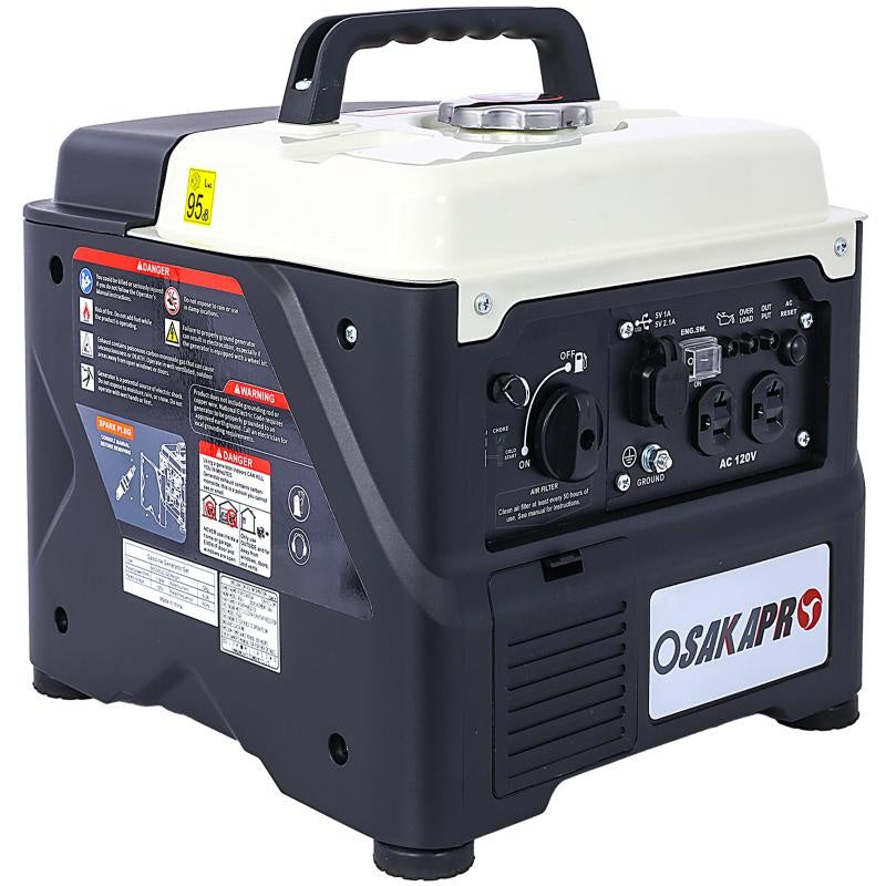 Portable 1200W Ultra Quiet Inverter Gas Generator