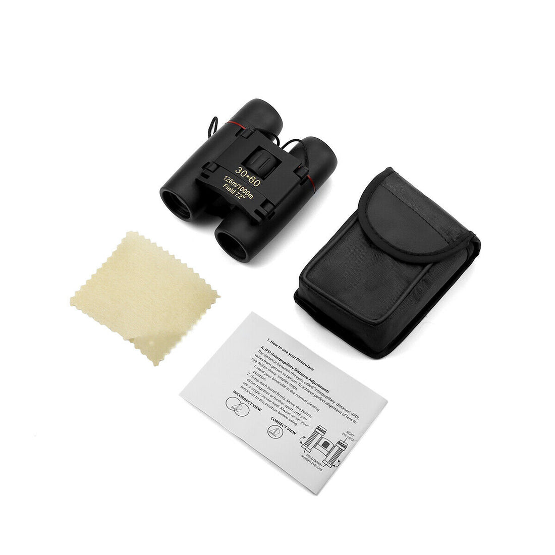 30x60 Compact Zoom Binoculars Travel Telescope