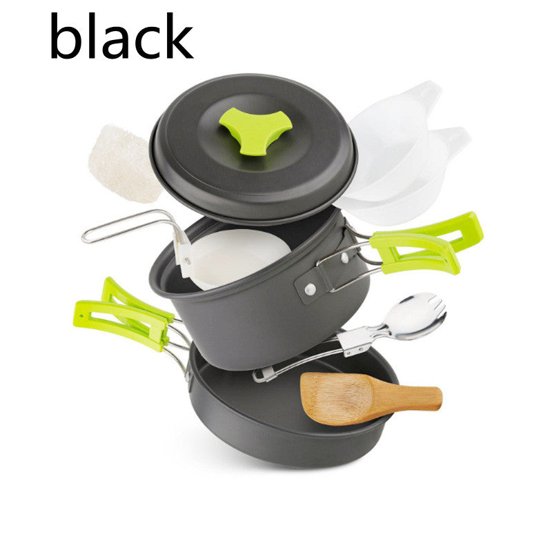 Outdoor 1-2 people camping cookware set