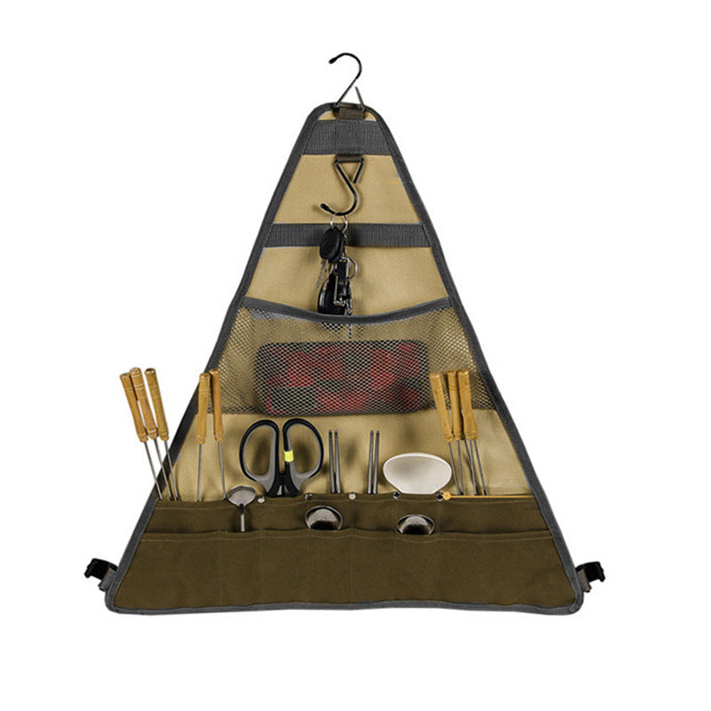 Outdoor Camping Foldable Tableware Bag