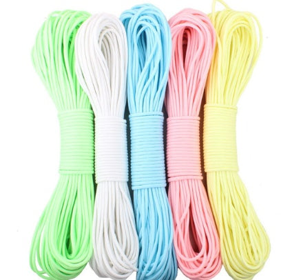 Luminous 9 Core Paracord Camping Safety Rope