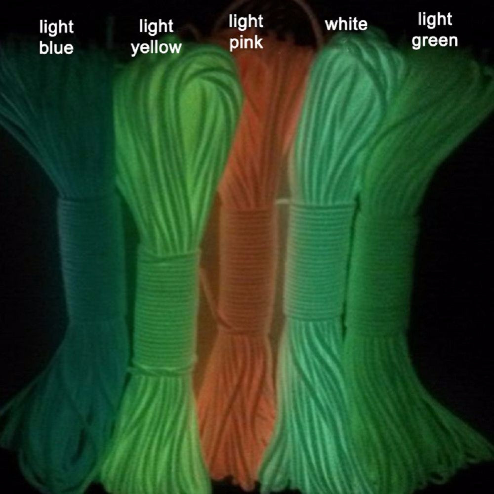 Luminous 9 Core Paracord Camping Safety Rope