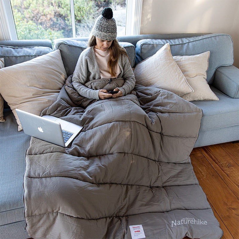 Envelope Hooded Cotton Sleeping Bag