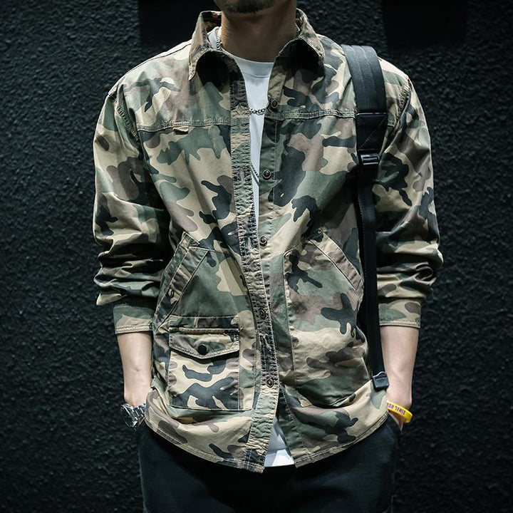 Camouflage Long Sleeve Tooling Jacket