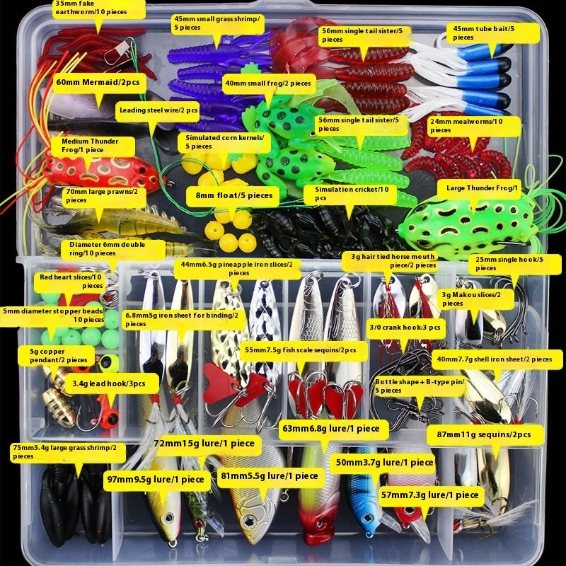 141Pcs Multi-Layer Fishing Lure Set