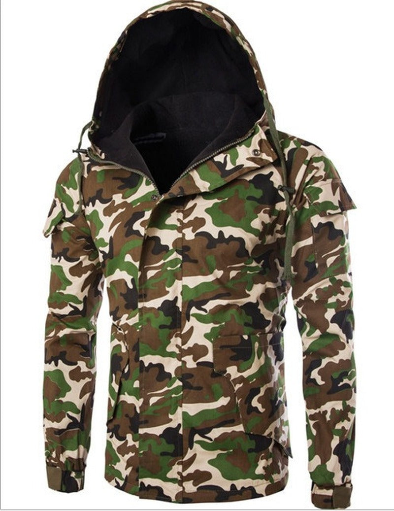 British Camouflage Men's Hooded Jacket