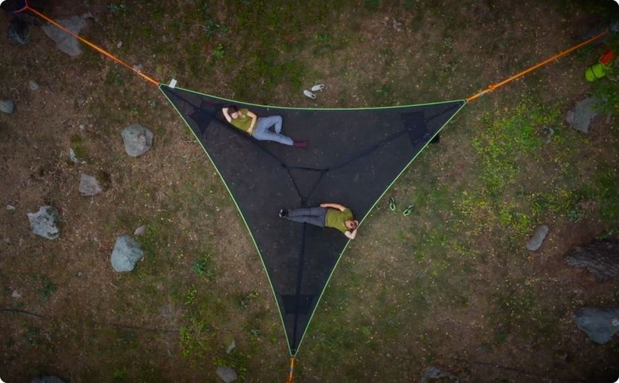 Multi Person Triangular Portable Hammock Camping Mat