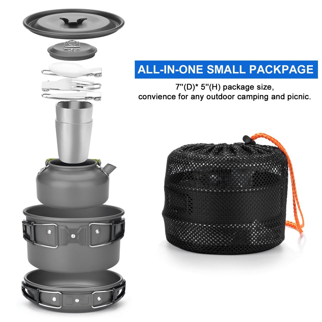 Outdoor Camping Travel Cookware Set