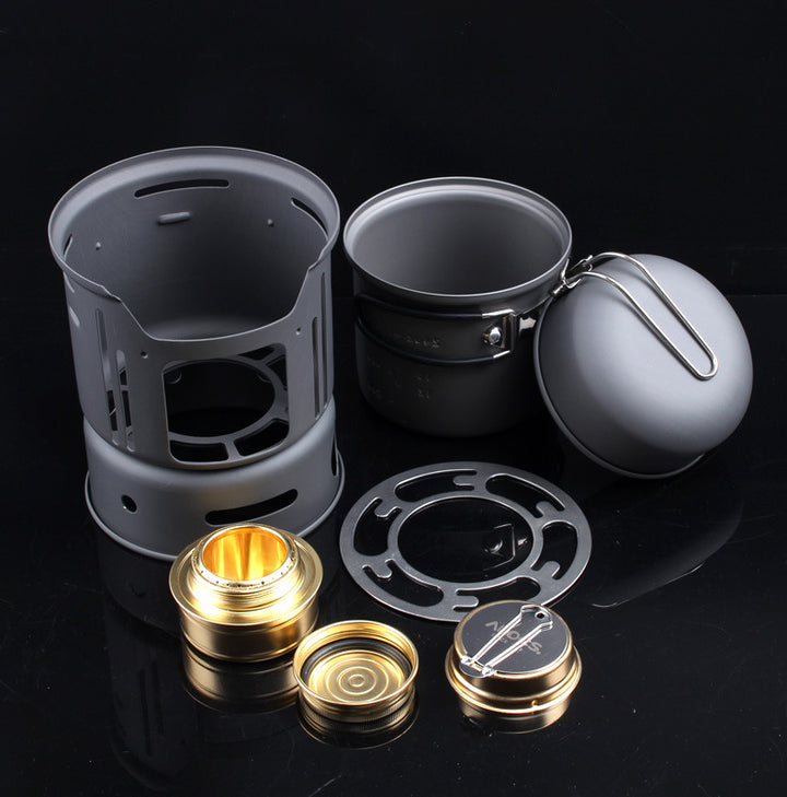 Outdoor Tableware 1-2 Person Cookware Set