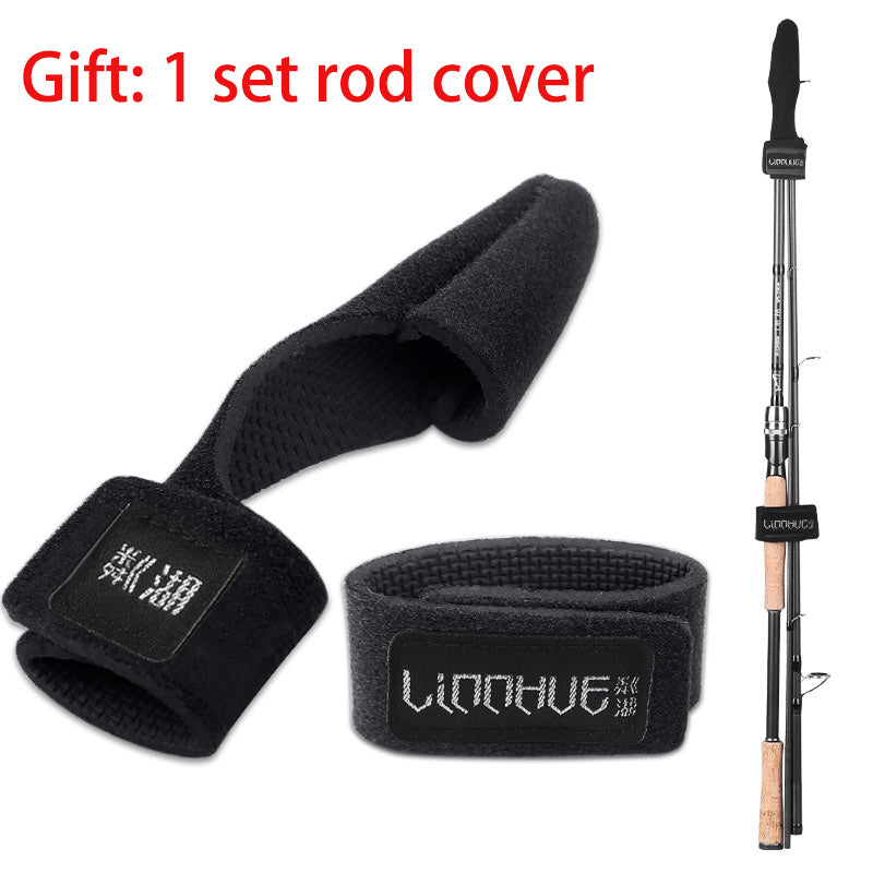 Carbon Fiber Three Section Lure Fishing Rod Adjustable Handle