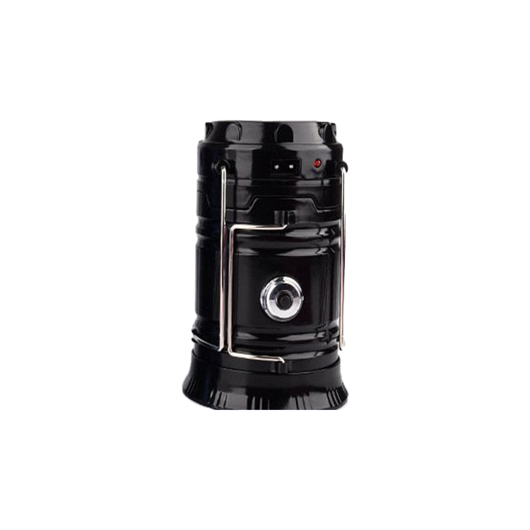Solar charging telescopic camping lantern