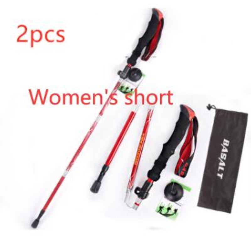 Besot Folding Aluminum Alloy Trekking Pole
