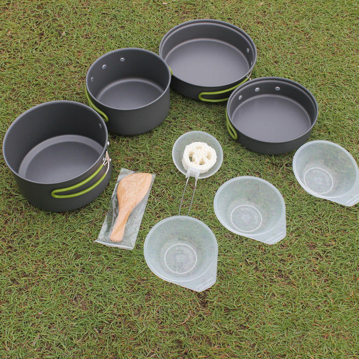 Outdoor Portable Cookware Bowl Set for 2-3 Person