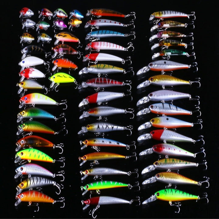 HENG JIA 56Pcs Fishing Lure Kit Bait Set