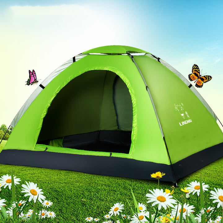 Single-layer camping outdoor tent