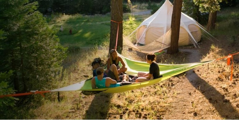 Multi Person Triangular Portable Hammock Camping Mat