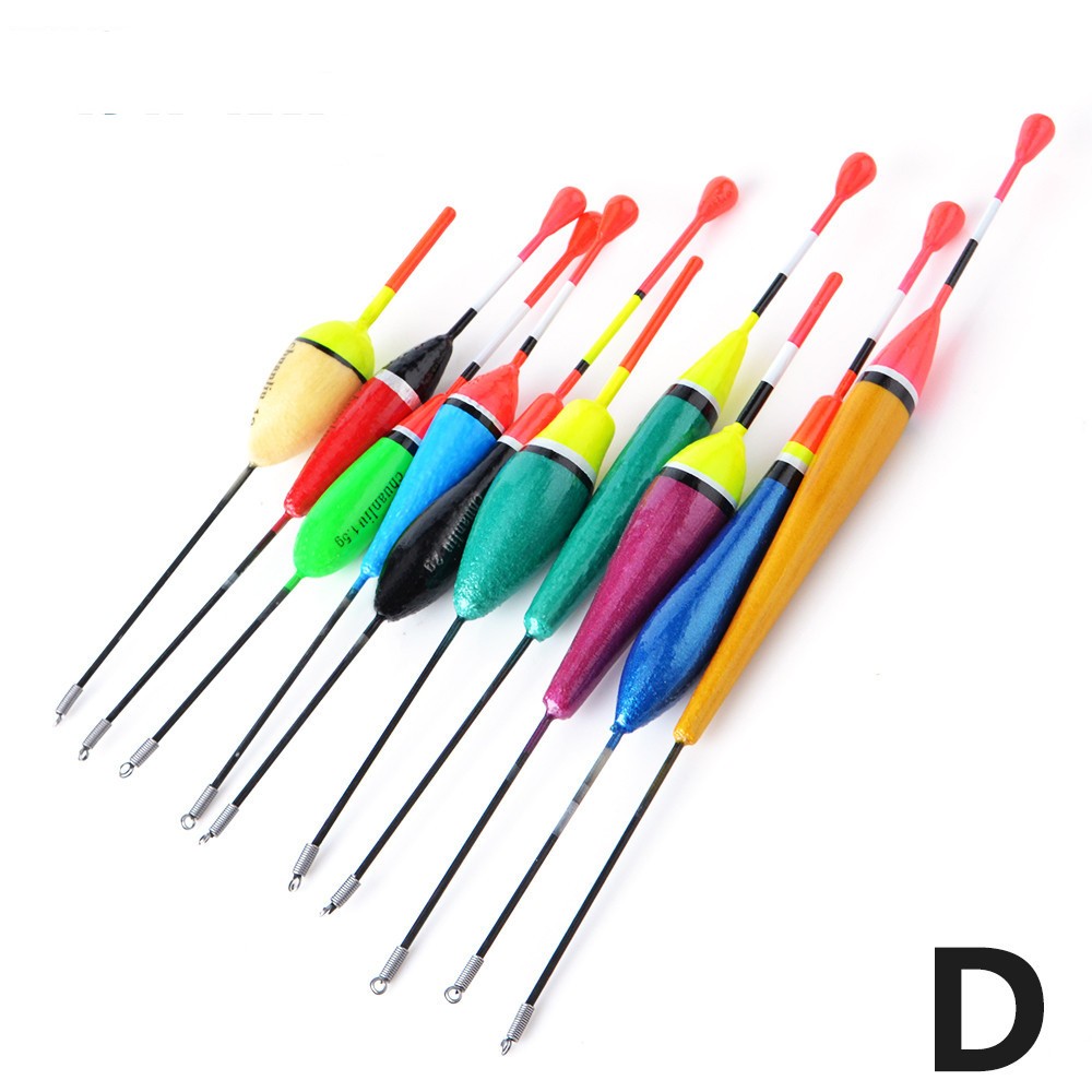 10Pcs Fishing Floats Sea Fishing Bobbers Set