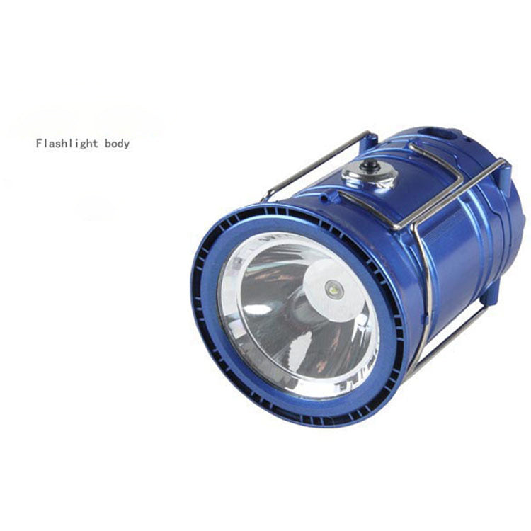 Solar charging telescopic camping lantern