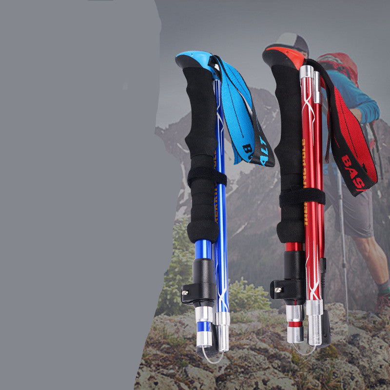 Besot Folding Aluminum Alloy Trekking Pole
