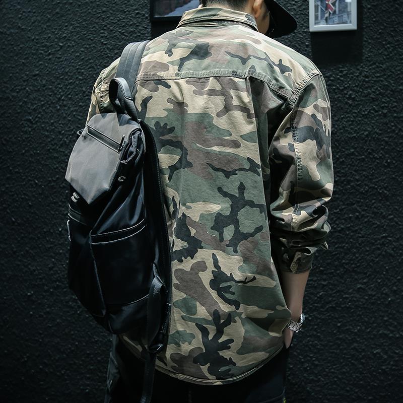 Camouflage Long Sleeve Tooling Jacket