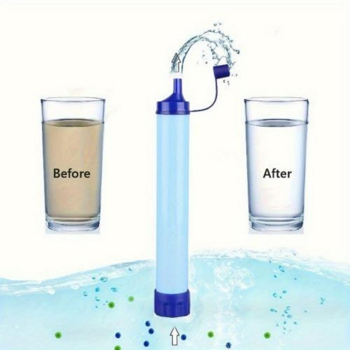 Personal Water Filter For Hiking Camping Emergency Use