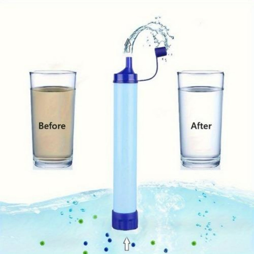 Personal Water Filter For Hiking Camping Emergency Use
