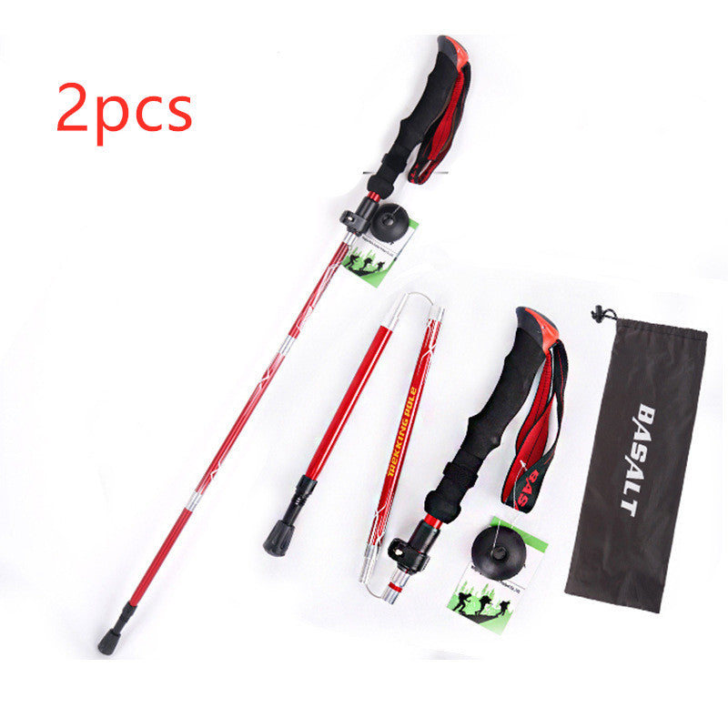 Besot Folding Aluminum Alloy Trekking Pole