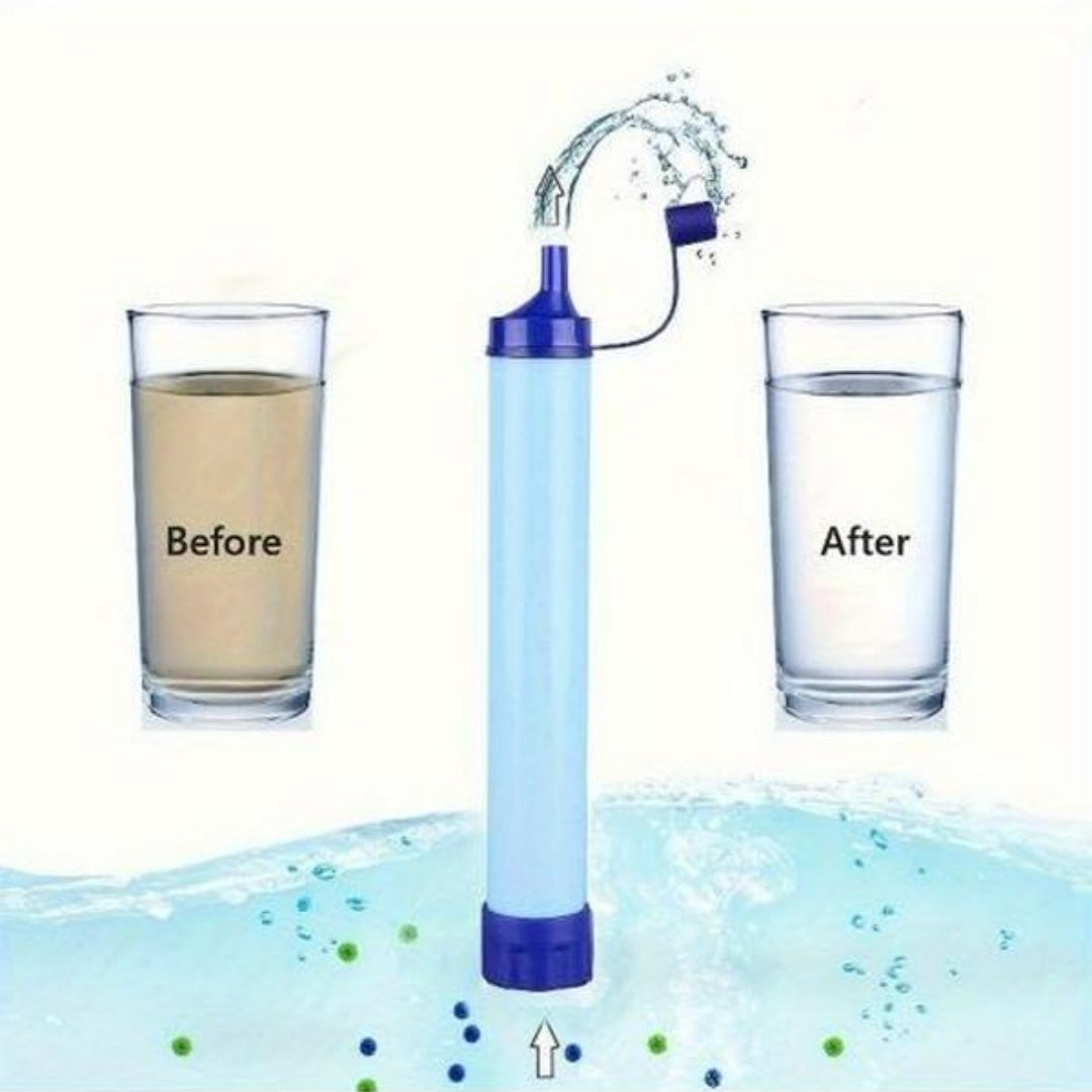 Personal Water Filter For Hiking Camping Emergency Use