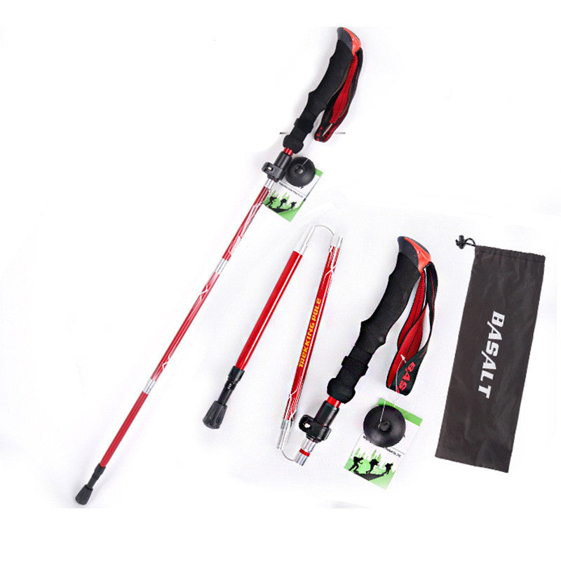Besot Folding Aluminum Alloy Trekking Pole