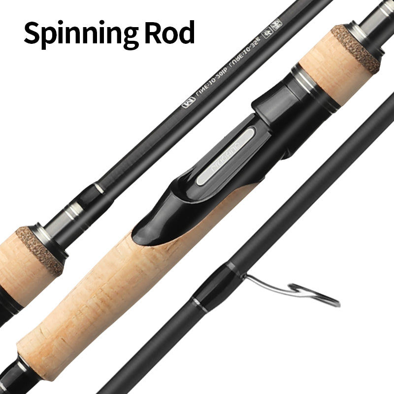 Carbon Fiber Three Section Lure Fishing Rod Adjustable Handle