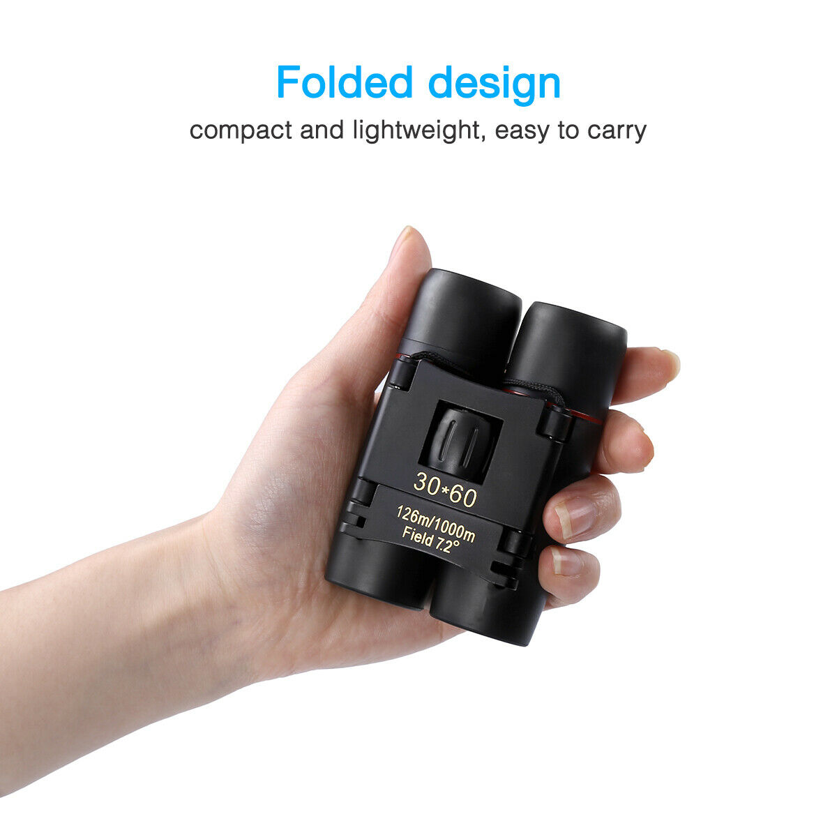 30x60 Compact Zoom Binoculars Travel Telescope