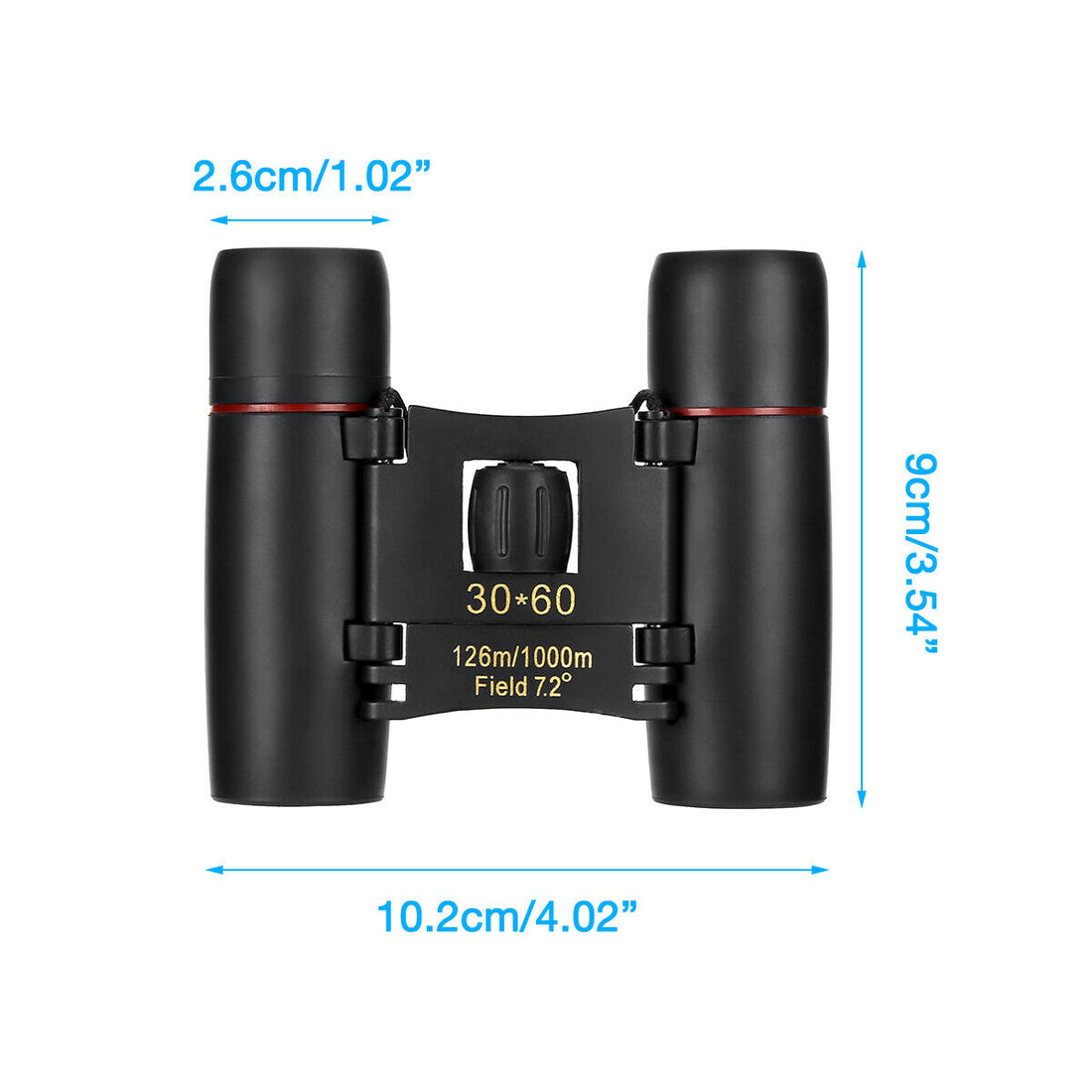 30x60 Compact Zoom Binoculars Travel Telescope