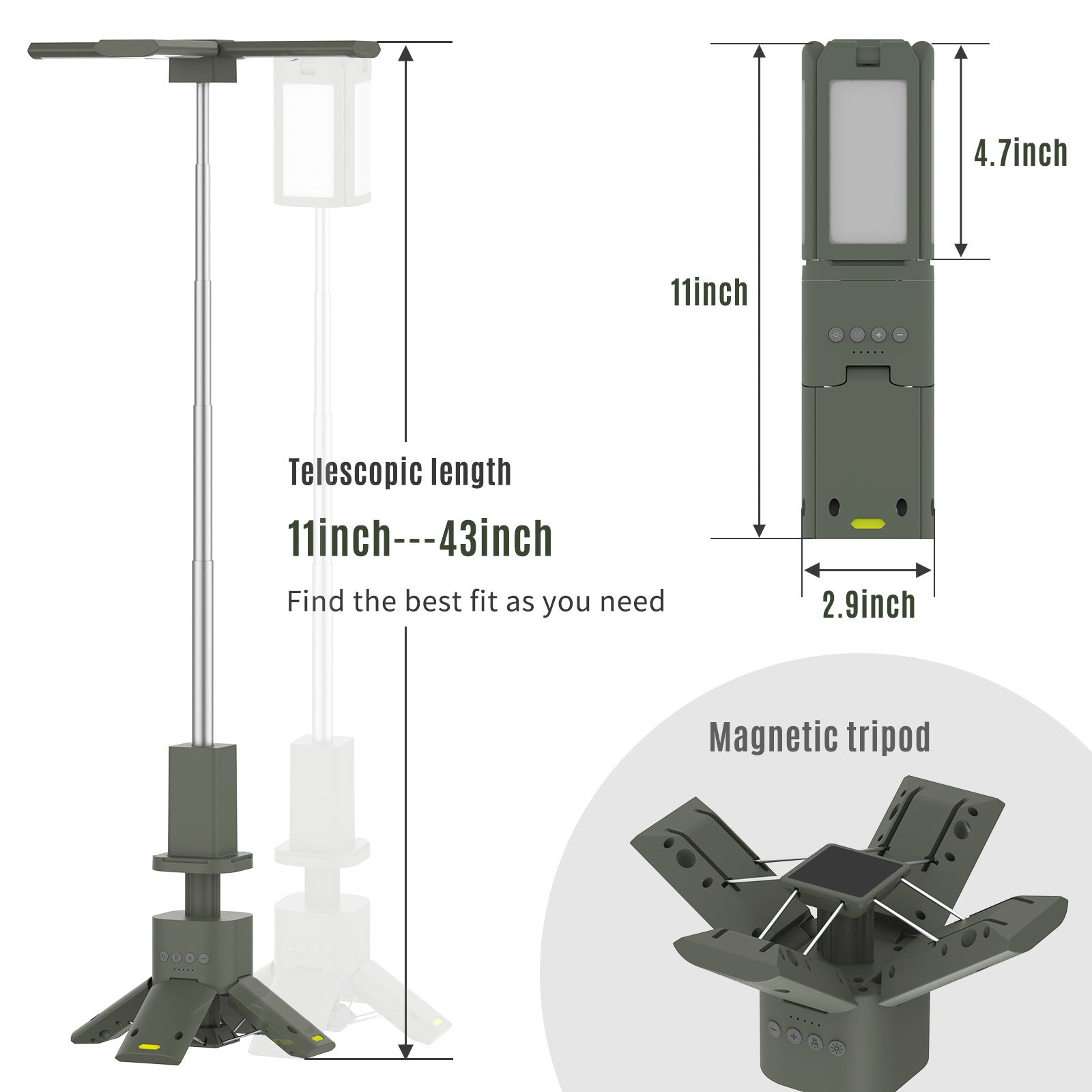 Outdoor Camping Ultra-long Life Battery Folding Lantern