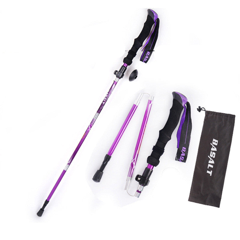 Besot Folding Aluminum Alloy Trekking Pole